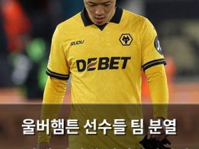 울버햄튼 선수들 팀 분열 논란에 경기력 떨어지자마자 사라짐