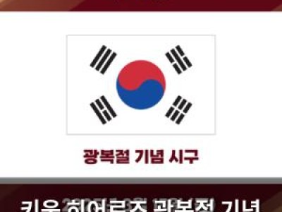 키움 히어로즈 광복절 기념 시구 행사 열려