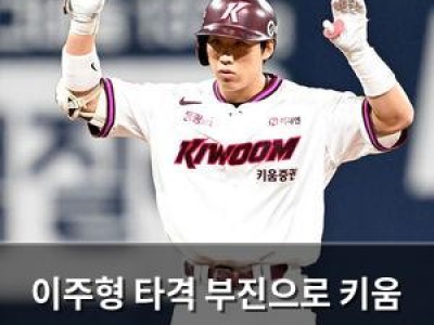 이주형 타격 부진으로 키움 선발에서 제외
