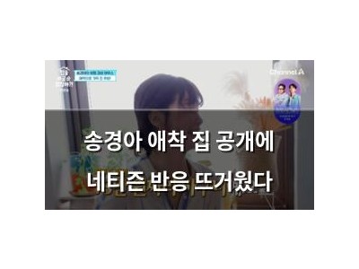 송경아 애착 집 공개에 네티즌 반응 뜨거웠다