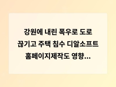 강원도 폭우로 철원 등 지역 침수 피해 심각 지자체 복구 서두르나 대응 체계 미비 드러나